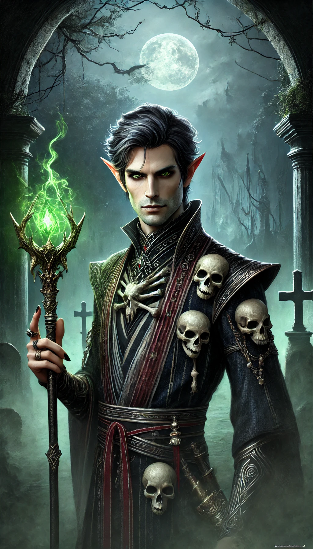 Male Elf Necromancer