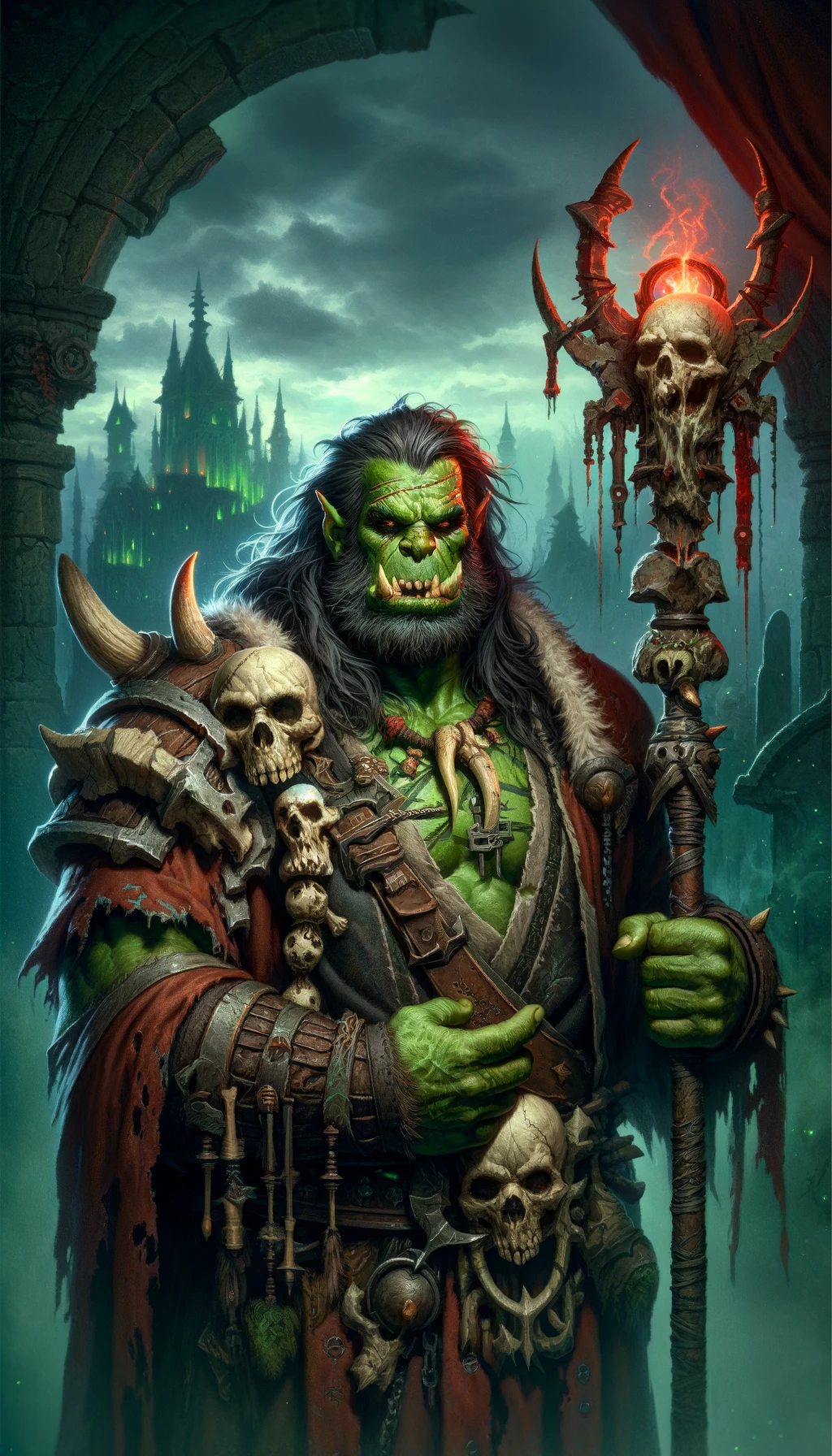 Male Orc Necromancer