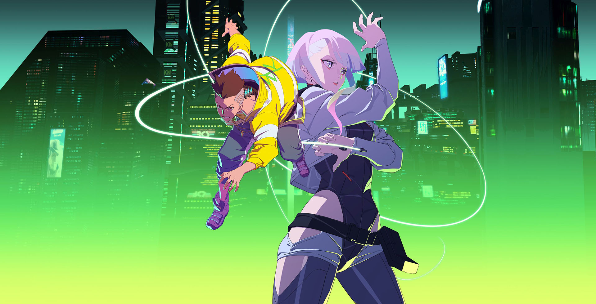 David and Lucy, Cyberpunk Edgerunners, credit: https://www.cyberpunk.net/en/edgerunners